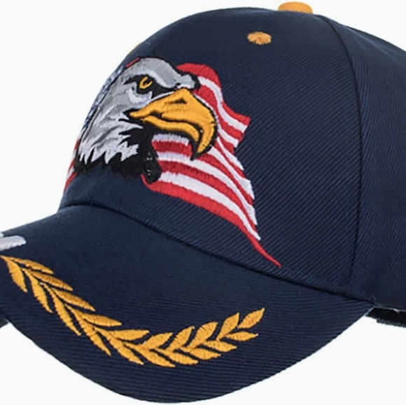 American Flag Eagle USA Hat - Picture 4 of 4